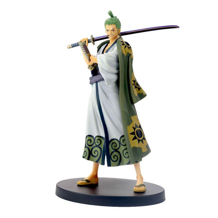 Action figure one piece - roronoa zoro - dxf the grandline men